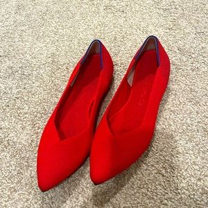 Never worn! Rothy’s The Point in bright red